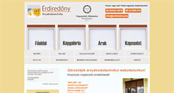 Desktop Screenshot of erdiredony.hu