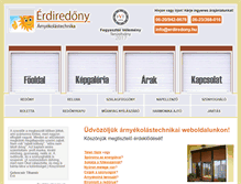 Tablet Screenshot of erdiredony.hu